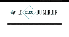 Desktop Screenshot of lebleudumiroir.fr